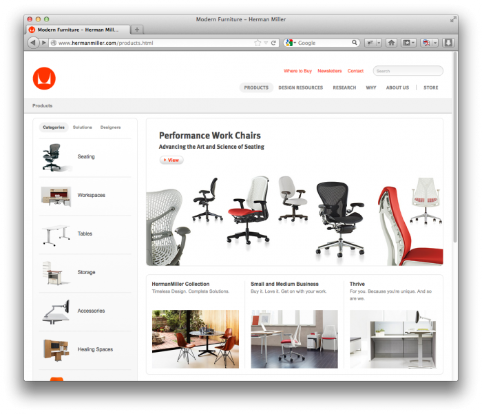 Herman Miller Website 4