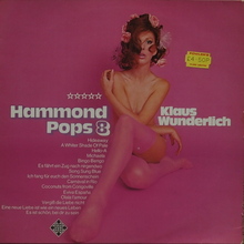 Klaus Wunderlich – <cite>Hammond Pops 8</cite> album art