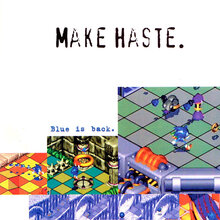 “Make Haste. Or Make Waste.” <cite>Sonic 3D Blast</cite> video game ad (1996)