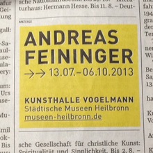 Andreas Feininger at Kunsthalle Vogelmann
