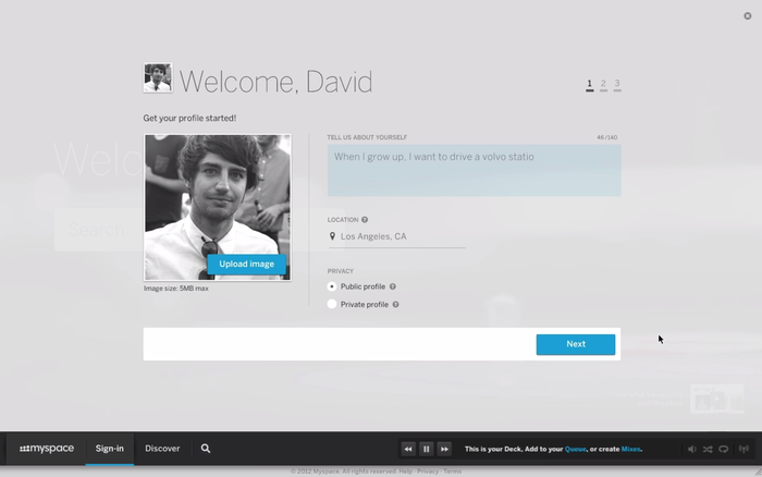 Myspace 2012 redesign preview 6