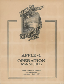 Apple-1 Operation Manual