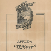 Apple-1 Operation Manual