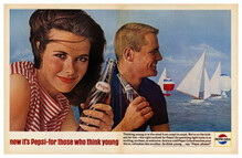 “Now it’s Pepsi – for those who think young” ad (1964)