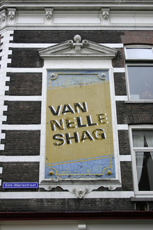 Van Nelle Shag painted ad, Rotterdam