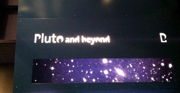 Griffith Observatory Pluto exhibition