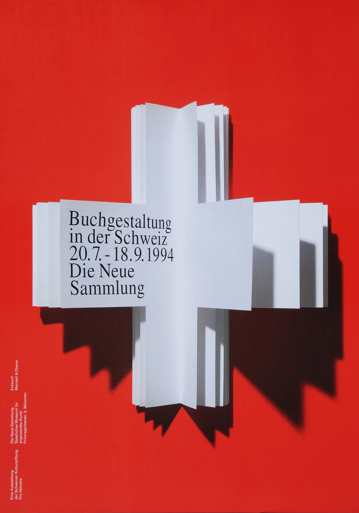 Buchgestaltung in der Schweiz exhibition poster