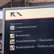 Hamburg Airport signs