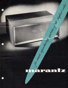 Marantz amplifiers and preamplifiers (1950s)