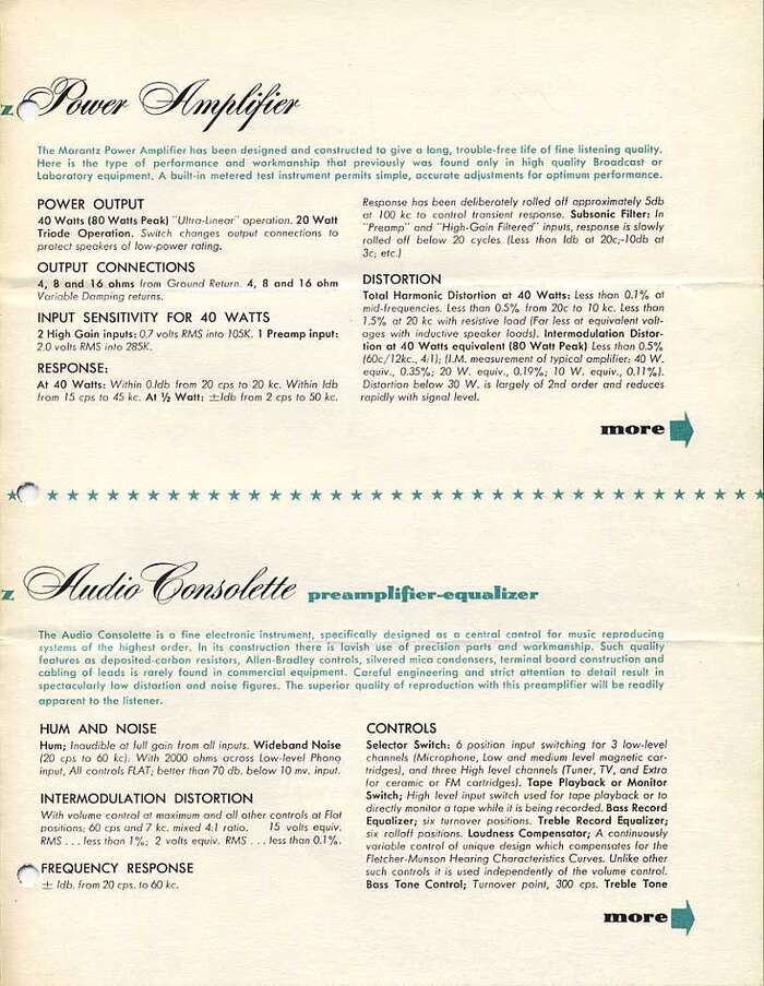 Audio Consolette Model 2 brochure