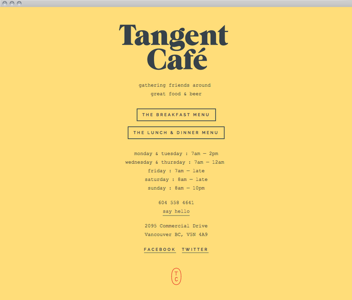 Tangent Café 3