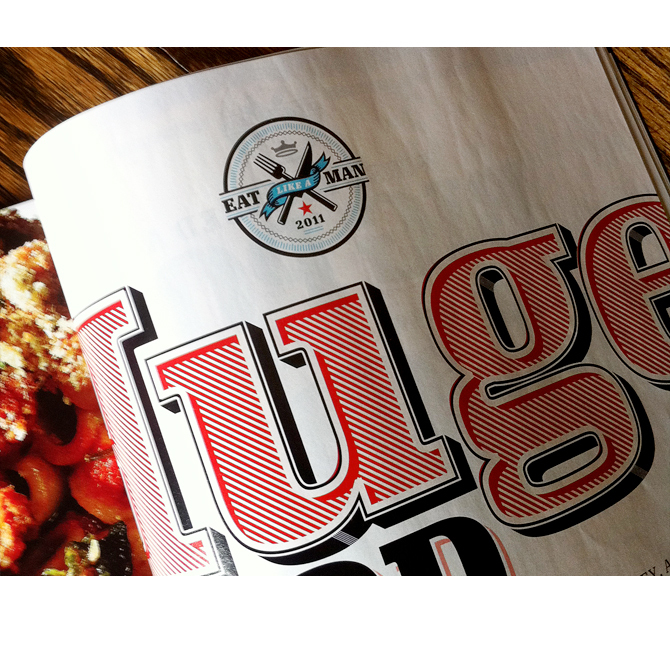 Illustration for Esquire, March 2011: “Eat Like A Man” 2