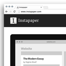 Instapaper website (2013 redesign)