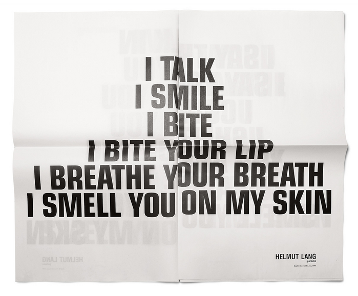 Helmut Lang perfume ad campaign 2
