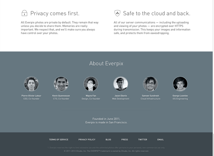Everpix Website and Web App 9