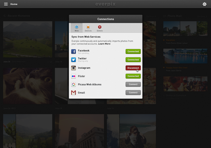 Everpix Website and Web App 12