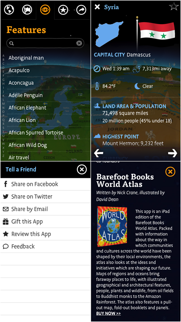 Barefoot Atlas iOS app 1