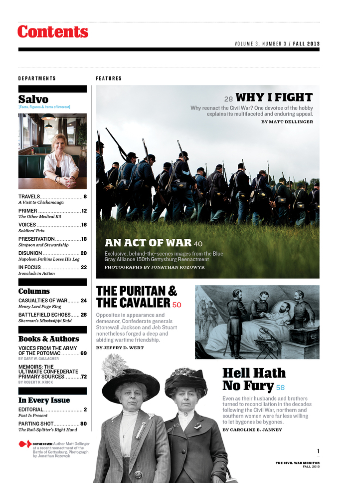 The Civil War Monitor, Fall 2013 3