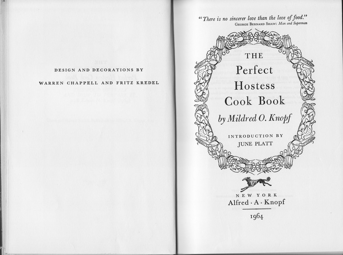 The Perfect Hostess Cook Book by Mildred O. Knopf 3