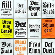 Volksbühne Berlin flyers and leaflets