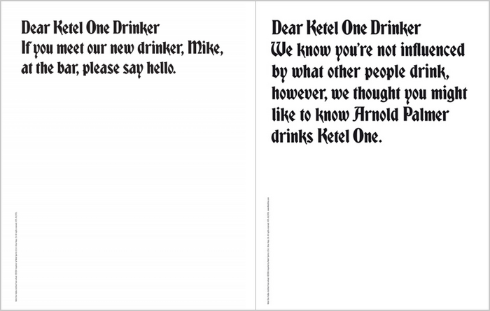 “Dear Ketel One Drinker” Ad Campaign 7