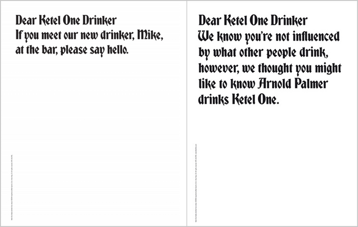 “Dear Ketel One Drinker” ad campaign 7