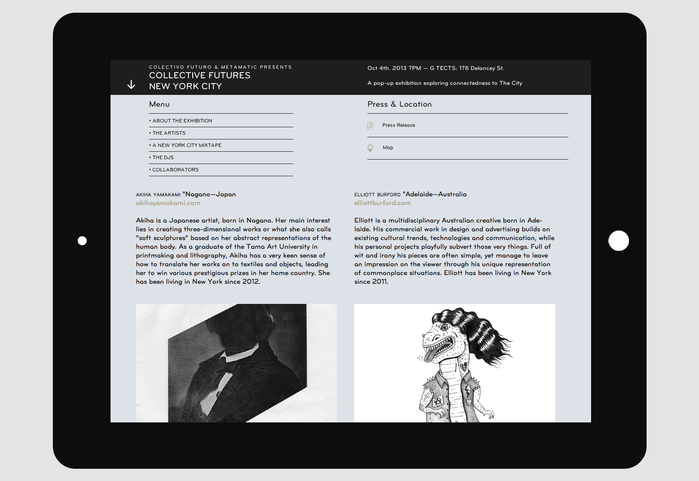 Collective Futures New York City website 2
