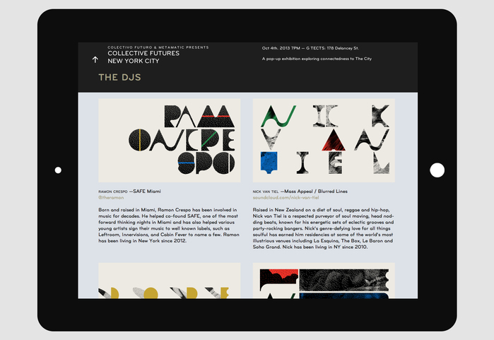 Collective Futures New York City website 4