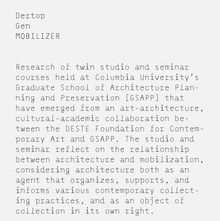 <cite>Mobilizer Dertop Gen</cite> poster