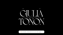 Giulia Tonon portfolio website