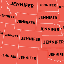 Map: Six Decades of the Most Popular Names for Girls, State-by-State