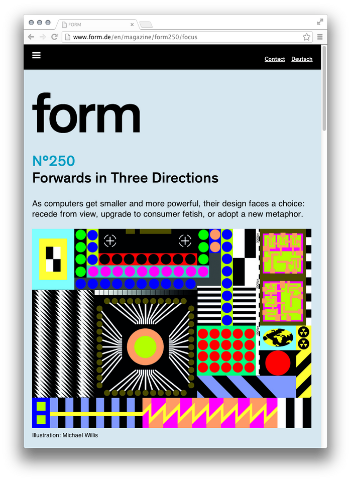 Form magazine website 8