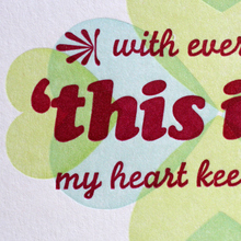 “this is it” valentine card
