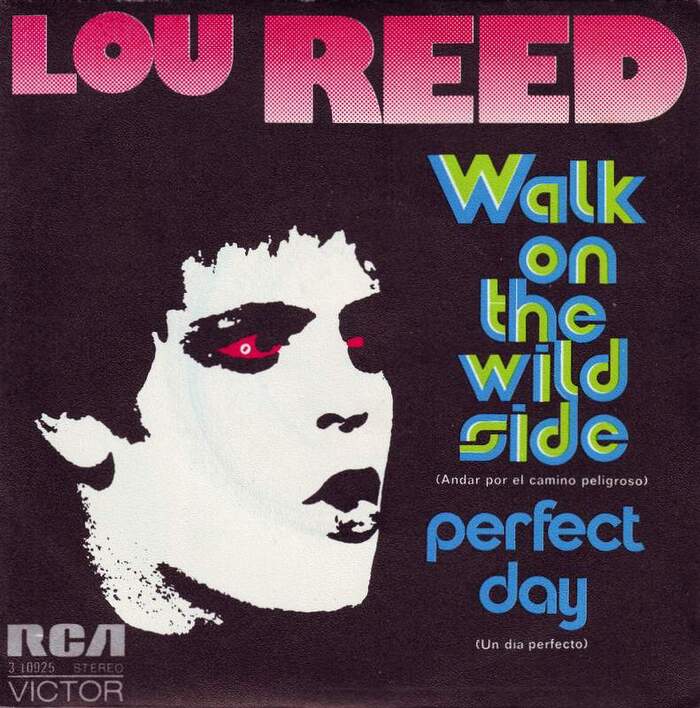 Lou Reed – “Walk On The Wild Side” / “Perfect Day” Spanish single cover