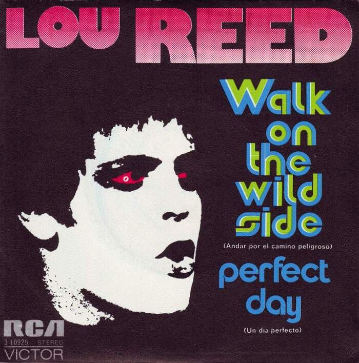 Lou Reed – “Walk on the Wild Side” / “Perfect Day” Spanish single cover
