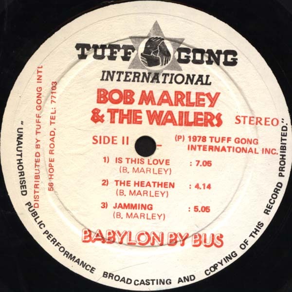 Bob Marley &amp; the Wailers – Babylon by Bus album art 5
