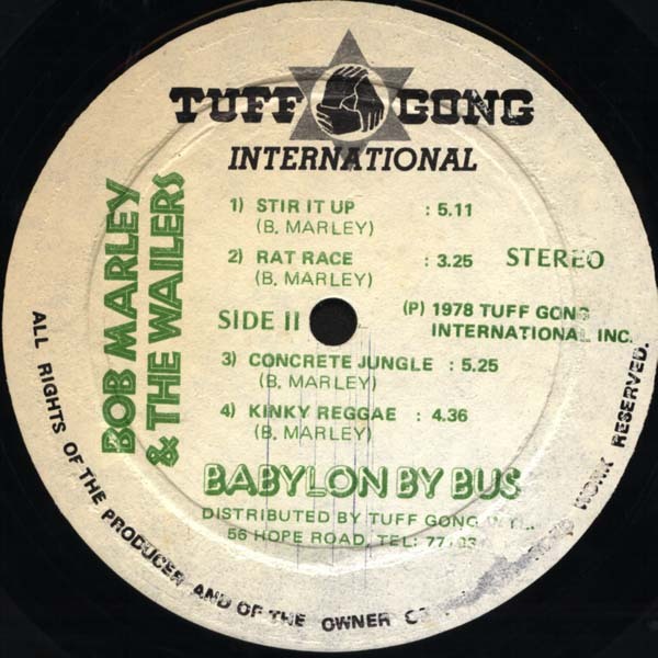 Bob Marley &amp; the Wailers – Babylon by Bus album art 7