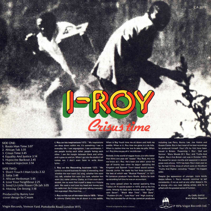 I-Roy – Crisus Time album art 2