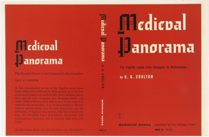 Medieval Panorama by G. G. Coulton, Meridian Books, 1955 1