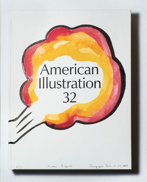 American Illustration 32 annual book cover - Fonts In Use