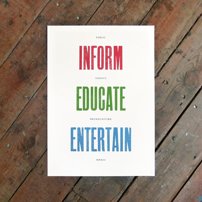 Public Service Broadcasting –  Inform, Educate, Entertain album release poster 1
