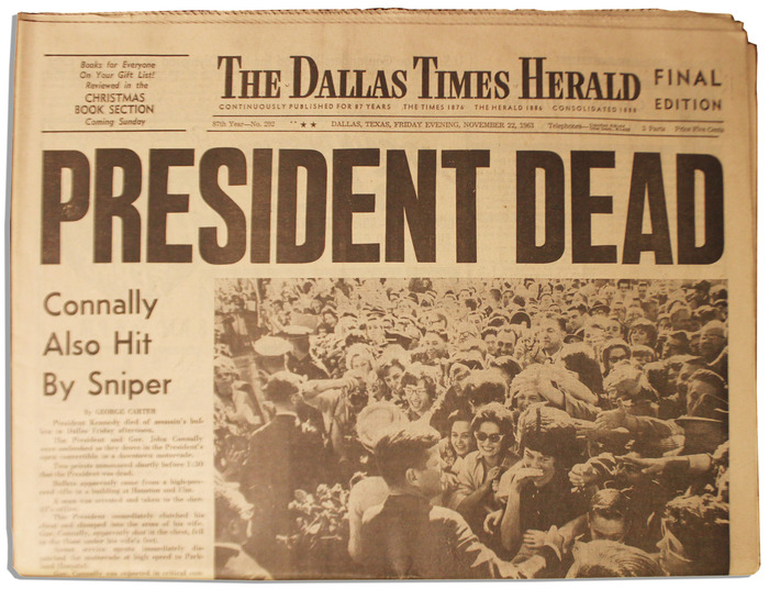 The Dallas Times Herald, Nov. 22, 1963 1