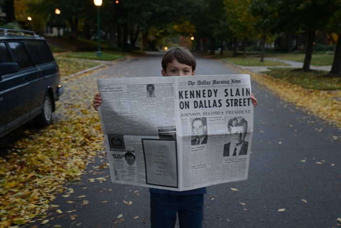 A commemorative reprint of the Nov. 23, 1963&nbsp;Morning News was distributed on Nov. 5, 2013.