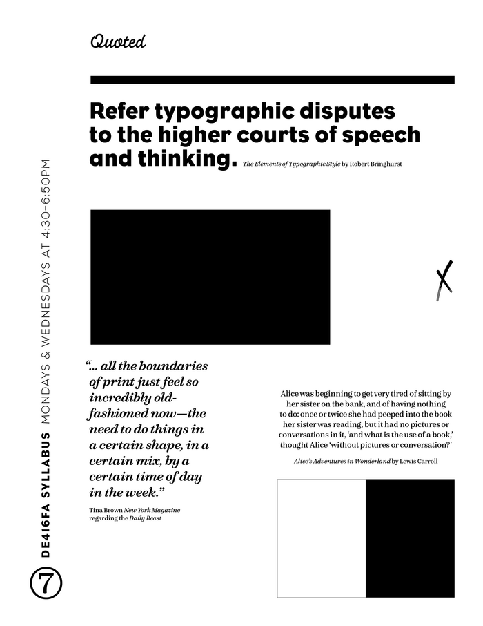 Publishing Design syllabus 2