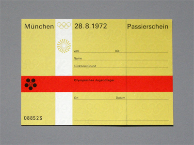 1972 Munich Olympics tickets 4