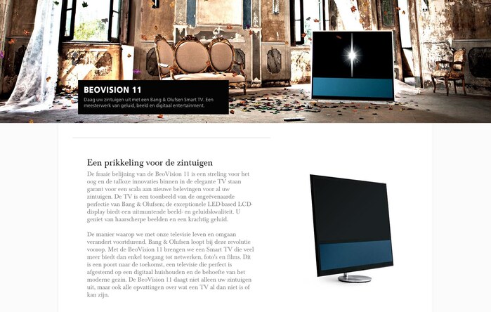 Bang & Olufsen website 4