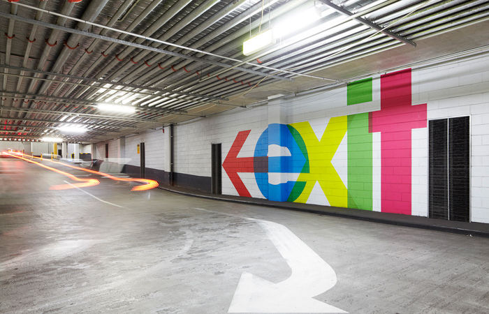 QV Melbourne parking garage signs 4