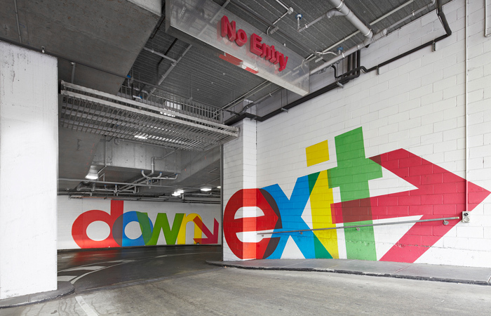 QV Melbourne parking garage signs 5