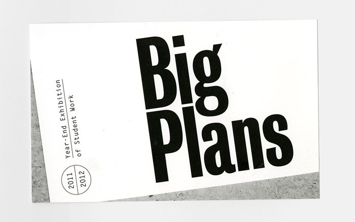 Big Plans exhibition design 1