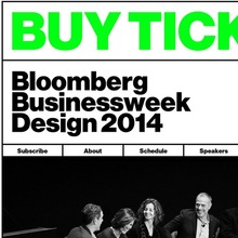 Bloomberg Businessweek Design Conference 2014 website